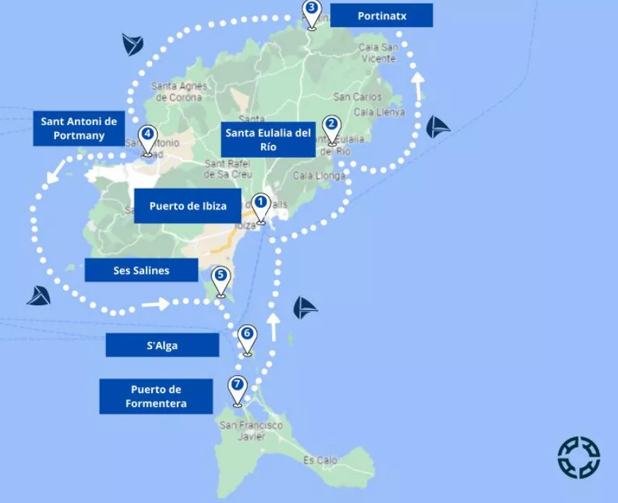 Ibiza-formentera map